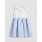 LC Waikiki Lcw Kids Mavi Bisiklet Yaka Kız Çocuk Elbise - 7 - 8 Yaş