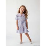 LC Waikiki Lcw Kids Mavi Çiçekli Kız Çocuk Elbise - 7 Yaş