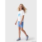 LC Waikiki Lcw Kids Mavi Kız Çocuk Basic Kısa Tayt - 7 - 8 Yaş