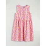 LC Waikiki Lcw Kids Pembe Bisiklet Yaka Çiçekli Kız Çocuk Poplin Elbise - 11 - 12 Yaş