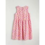 LC Waikiki Lcw Kids Pembe Bisiklet Yaka Çiçekli Kız Çocuk Poplin Elbise - 8 - 9 Yaş