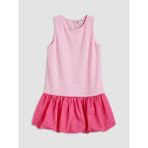 LC Waikiki Lcw Kids Pembe Bisiklet Yaka Kız Çocuk Balon Elbise - 13 - 14 Yaş