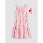 LC Waikiki Lcw Kids Pembe Kare Yaka Fiyonklu Kız Çocuk Elbise - 13 - 14 Yaş