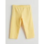 LC Waikiki Lcw Kids Sarı Beli Lastikli 3/4 Boy Kız Çocuk Tayt - 7 - 8 Yaş
