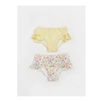 LC Waikiki LCW Kids Sari Beli Lastikli Kız Çocuk Bikini Alt 2'li