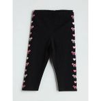 LC Waikiki Lcw Kids Siyah Beli Lastikli Kiraz Baskılı Kız Çocuk Tayt - 9 - 12 Ay