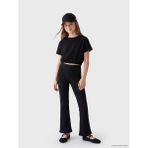 LC Waikiki Lcw Kids Siyah Fitilli Ispanyol Paça Kız Çocuk Tayt - 6 - 7 Yaş