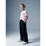 LC Waikiki Lcw Kids Siyah Geniş Paça Kız Çocuk Soft Touch Eşofman Altı - 7 - 8 Yaş