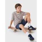 LC Waikiki Lcw Kids Turuncu Çizgili Erkek Çocuk Tişört ve Şort - 10 - 11 Yaş