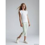 LC Waikiki Lcw Kids Yeşil Beli Lastikli 3/4 Boy Kız Çocuk Tayt - 6 - 7 Yaş