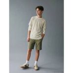 LC Waikiki Lcw Kids Yeşil Bisiklet Yaka Çizgili Erkek Çocuk Tişört ve Şort - 9 - 10 Yaş
