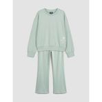 LC Waikiki Lcw Kids Yeşil New York Baskılı Kız Çocuk Soft Touch Eşofman Takım - 9 - 10 Yaş