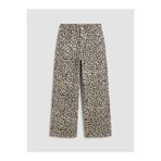 LC Waikiki LCW KidsBej Wideleg Desenli Kız Çocuk Pantolon