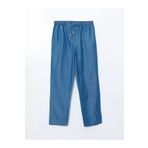 LC Waikiki LCW Modest İndigo Beli Lastikli Carrot Fit Kadın Jean Pantolon