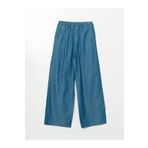 LC Waikiki LCW Modest İndigo Beli Lastikli Wideleg Kadın Jean Pantolon