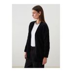 LC Waikiki LCW Modest Şal Yaka Kadın Pelüş Triko Hırka (W5)