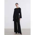 LC Waikiki Lcw Modest Siyah Beli Lastikli Geniş Paça Kadın Eşofman Altı - XL