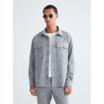 LC Waikiki Lcw Vision Gri Regular Fit Uzun Kollu Ekose Erkek Gömlek Ceket