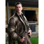 LC Waikiki Lcw Vision Kahverengi Rahat Kalıp Ekose Kaşe Erkek Gömlek Ceket - Regular Fit - 2XL