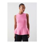 LC Waikiki LCW Vision Pembe Bisiklet Yaka Peplum Triko Bluz