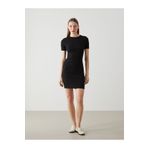 LC Waikiki LCW Vision Siyah Bisiklet Yaka Kadın Bodycon Elbise