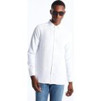 LC Waikiki Lcw Vision Slim Fit Uzun Kollu Armürlü Erkek Gömlek - Beyaz