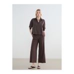 LC Waikiki LCW VisionKahverengi Standart Fit Geniş Paça Kadın Pantolon