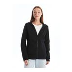 LC Waikiki LCWAIKIKI Basic Kadın Kapüşonlu Düz Fermuarlı Sweatshirt