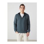 LC Waikiki LCWAIKIKI Basic Kapüşonlu Uzun Kollu Erkek Fermuarlı Sweatshirt
