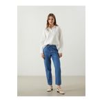LC Waikiki LCWAIKIKI Classic Beli Lastikli Carrot Fit Kadın Jean Pantolon