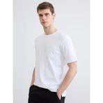 LC Waikiki Lcwaıkıkı Classic Beyaz Bisiklet Yaka Penye Erkek Tişört - 2XL