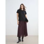 LC Waikiki Lcwaıkıkı Classic Bordo Beli Lastikli Ekose Desenli Pileli Etek - 3XL