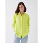 Lc Waikiki Lcwaıkıkı Classic Düz Oversize Kadın Gömlek - 36 - Pacers