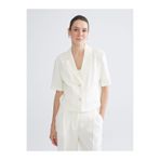 LC Waikiki LCWAIKIKI Classic Ekru Gabardin Kadın Ceket S5RL19Z8
