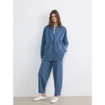 LC Waikiki Lcwaıkıkı Classic Indigo Beli Lastikli Soft Touch Kadın Eşofman Altı - İndigo
