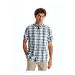 LC Waikiki LCWAIKIKI Classic Regular Fit Kısa Kollu Ekose Poplin Erkek Gömlek
