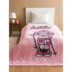 LC Waikiki Lol Baskılı Tek Kişilik Battaniye 150 x 200 cm - Pembe - 150 x 200 cm