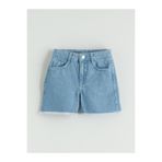 LC Waikiki Loose Fit Kız Çocuk Jean Şort