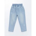 LC Waikiki Mavi Beli Lastikli Basic Kız Bebek Jean Pantolon