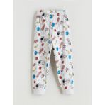 LC Waikiki Mavi Bisiklet Yaka Erkek Çocuk Pijama Takımı - 3 - 4 Yaş