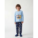 LC Waikiki Mavi Bisiklet Yaka Paw Patrol Erkek Çocuk Pijama Takımı