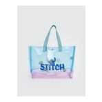 LC Waikiki Mavi Stitch Baskılı Kız Çocuk Plaj Çantası