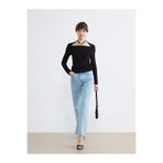 LC Waikiki Mavi Straight Fit Kadın Jean Pantolon
