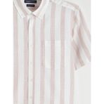 LC Waikiki Mercan Regular Fit Çizgili Armürlü Erkek Gömlek - 2XL
