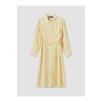 LC Waikiki NEVAVM Farkıyla LCW Modest Sarı Beli Bağlamalı Modal Karışımlı Gömlek Elbise - S6GV65Z8-2MZ