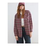LC Waikiki Özmarka Yeni Sezon Ekose Oversize Kadın Oduncu Gömlek