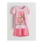 LC Waikiki Özmarka Yeni Sezon Lola Bunny Baskılı Kız Çocuk Şortlu Pijama Takımı