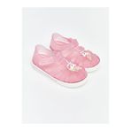 LC Waikiki Pembe Baskılı Kız Bebek Sandalet