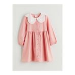 LC Waikiki Pembe Bebe Yaka Kız Bebek Elbise