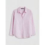 LC Waikiki Pembe Çizgili Kadın Gömlek - 3XL